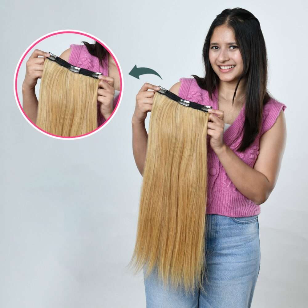 color Clip-In hair extensions